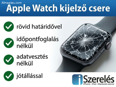 Betört vagy hibás az Apple Watch kijelzője? (iSzerelés.hu)