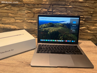 Eladó 2018 MacBook Air Retina 13" 256 GB SSD, Magyar bill., Doboz