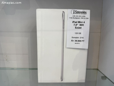 iPad Mini 4 128GB Wifi Silver akku 90% (0/14) iSzerelés.hu
