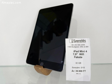 iPad Mini 4 7.9" 32GB Wifi fekete új akku (0/15) iSzerelés.hu