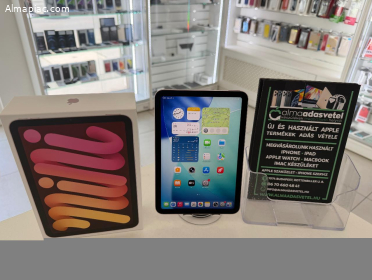 iPad Mini 6 256 GB Wifi Újszerű/1-3 hónap gar./Akku 97%/p4901