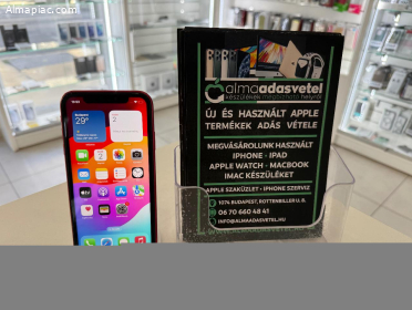 iPhone 11 128GB Független Megkímélt/1-3 hónap gar./Akku 82%/p4440