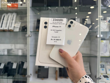 iPhone 11 64GB független fehér új akkuval (51) iszerelés.hu