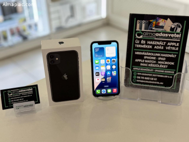 iPhone 11 64GB Független Megkímélt/1-3 hónap gar./Akku 100%/p4334