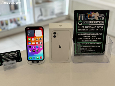 iPhone 11 64GB Független Újszerű/1-3 hónap gar./Akku 100%/p4352