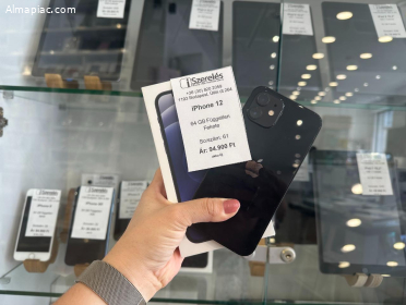 iPhone 12 64GB független fekete új akkuval (61) iszerelés.hu