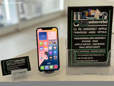 iPhone 12 64GB Független Használt/1-3 hónap gar./Akku 100%/p4369