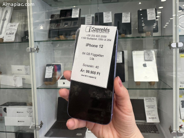 iPhone 12 64GB független lila új kijelzővel (40) iSzerelés.hu