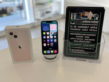iPhone 13 128GB Független Használt/1-3 hónap gar./Akku 85%/p4481