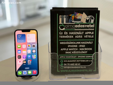 iPhone 13 128GB Független Megkímélt/1-3 hónap gar./Akku 89%/p4559