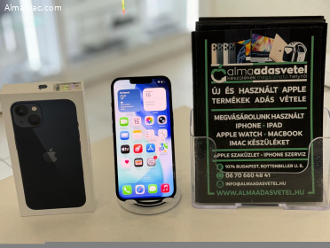 iPhone 13 128GB Független ÚJSZERŰ/1-3 hónap gar./Akku 86%/p4567