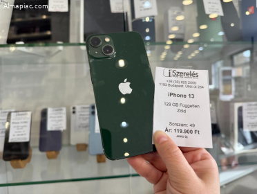 iPhone 13 128GB független zöld ÚJ AKKUVAL (49) iSzerelés.hu