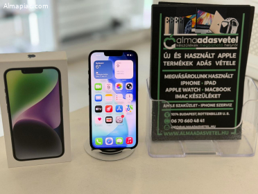 iPhone 14 128GB Vodafone Használt/1-3 hónap gar./Akku 86%/p4733