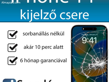 iPhone 14 kijelző csere rövid időn belül (iSzerelés)