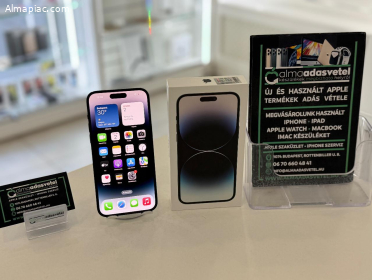 iPhone 14 Pro Max 128GB Független Újszerű/1-3 hónap gar./Akku 84%/p433