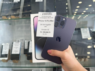 iPhone 14 Pro Max 256GB lila 100% akku független (62) iszerelés.hu