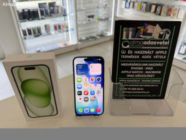 iPhone 15 128GB Független Hibátlan/1 hónap gar./Akku 96%/p4878