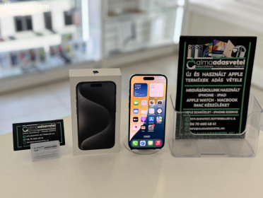 iPhone 15 Pro 128GB Független Nagyon Szép/1-3 hónap gar./Akku 92%/p431