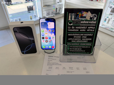 iPhone 16 Pro 128GB Független Hibátlan/2027.09.20.Gar./Akku 91%/p4461/