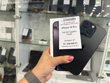 iPhone 16 Pro 256GB független Apple jótállással (47)