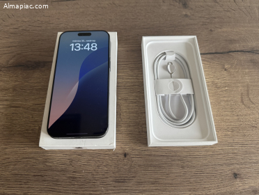 iPhone 16 Pro MAX 256 GB Black Titán - 0 CIKLUS - 100 százalékos Akku