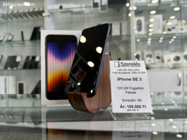 iPhone SE 2022 128GB független fekete akku 100% (89) iszerelés.hu