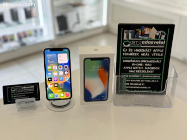 iPhone X 64GB Megkímélt/1-3 hónap gar./Akku 100%/p4244