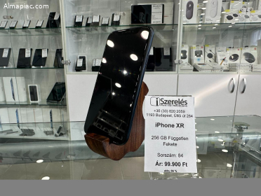 iPhone XR 256 gb fekete független akku 86% (84) iszerelés.hu
