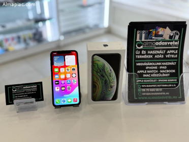 iPhone XS 256GB Fekete Független Újszerű/1 hónap gar./Akk 80%/p3914