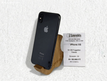 iPhone XS 64GB független fekete új akku új kijelző (30) iSzerelés.hu