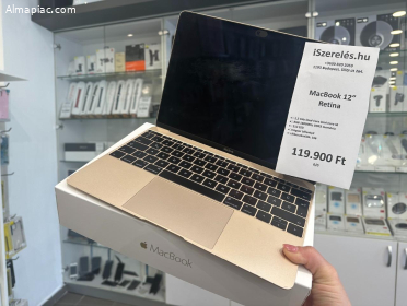MacBook 12" Retina 8GB/512SSD/166 ciklus/ garanciával (6/0)