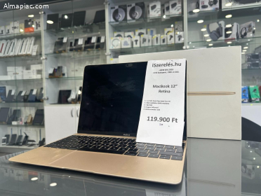 MacBook 12" Retina 8GB/512SSD/166 ciklus/ garanciával (7/0)