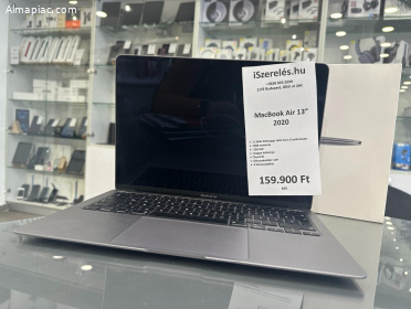 MacBook Air 13" 2020 1.1Ghz/8GB/256SSD/i3/magyar bill/garanciával (8/0