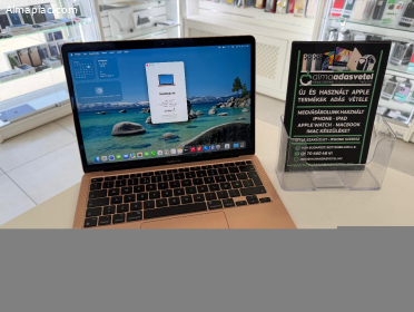 MacBook Air M1 13" 8GB/256ssd Újszerű/EU.Bill./Akku 93%/1 hónap gar./p