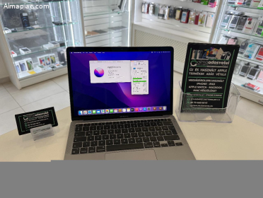 MacBook Air M1 8GB/256ssd/Mint Az Új/1-3 hónap gar./Akku 95%/p3949