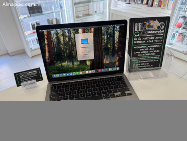 MacBook Air M1 Újszerű 8GB/256ssd/1-3 hónap gar./Akku 100%/p4339