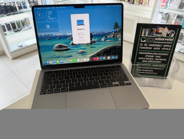 MacBook Air M2 13" 8GB/256ssd/Újszerű/1 hónap gar./Akku 94%/p4912