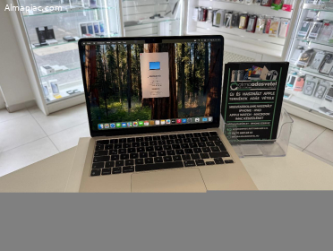 MacBook Air M2 13"/8GB/512ssd/Újszerű/1-3 hónap gar./Akku 90%/4425