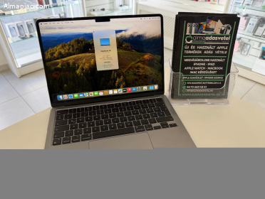 MacBook Air M3 13" 8GB/256ssd/Újszerű/1-3 hónap gar./Akku 100%/p4539