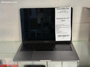 MacBook Pro 13" 2019 2.8Ghz/i7/250SSD/11ciklus/magyar(16/0)