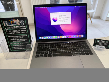 MacBook Pro 2019/8GB/512ssd/Újszerű/1-3 hónap gar./Akku88%/p3872