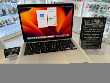 MacBook Pro M1 13"/8GB/512ssd/Újszerű/1-3 hónap gar./Akku 96%/p3845