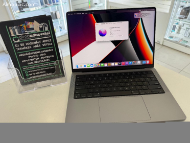 MacBook Pro M1 Max 14" újszerű/32GB/512ssd/Akku 98%/1-3 hónap gar./USA