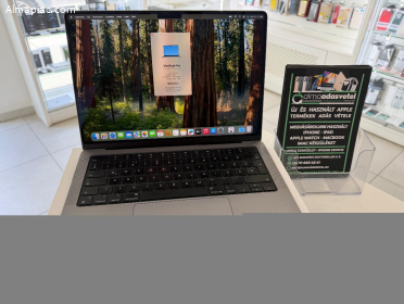 MacBook Pro M3 14" 8GB/512ssd/Hibátlan/1-3 hónap gar./Akku 90%/p4851