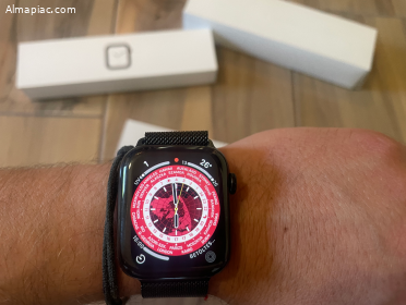 Space Black Apple Watch Series 4 44mm Stainless Steel LTE 100% akksi