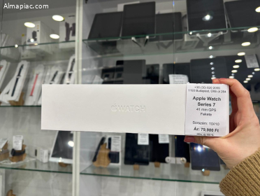 ÚJ AKKUMULÁTORRAL | Apple Watch Series 7 41 mm fekete (10/10)