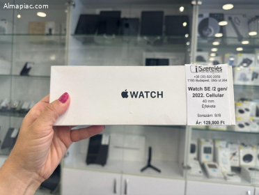 ÚJ Apple Watch SE 2 2022 GPS+Cellular 44mm éjfekete (8/8)