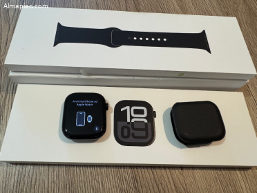 Új Apple Watch Series 10 46 mm, Kozmoszfekete, 1 Év Apple garancia