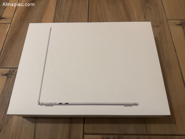 Új Bontatlan CTO M3 MacBook Air 15", 16GB RAM Silver, Magyar bill